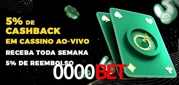 Promoções do cassino ao Vivo 0000bet